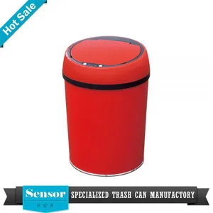 High Quality Promotional Sensor Dustbin Stainless Steel Garbage Bin Sensor Waste Bin thumbnail-3