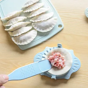 2019 New DIY Dumplings Maker Tool Wheat Straw Jiaozi Pierogi Mold Dumpling Mold Clips Baking Molds Pastry Kitchen Accessories thumbnail-1