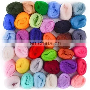 21um Needle Felting DIY Craft Materials White Merino Wool Roving Top thumbnail-3