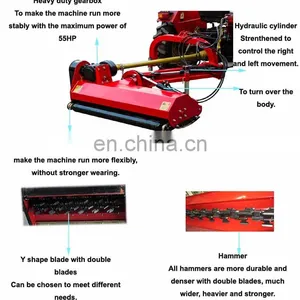 Lefa Right Side Hydraulic Verge Flail Mower for Tractor thumbnail-6