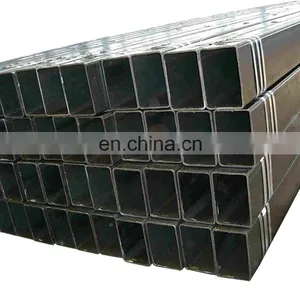 Construction Structure Square Rectangular Black Steel Pipes ERW Tubes thumbnail-1