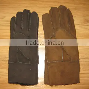 Sheepskin Gloves Leather Gloves China Supplier Fancy Fur Gloves thumbnail-2