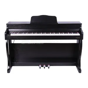 Black Wooden Shell LED Display 88 Key Electric Piano Digital Grand thumbnail-1