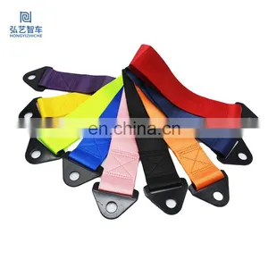 Towing Rope Racing Car Universal Tow Strap Bumper Trailer Nylon 2 Tons Car Tow Rope thumbnail-2