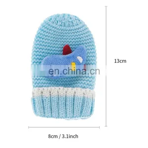 0 ~ 24 Months Knitted Warm Winter Hats and Gloves Sets Baby Beanie Knit Hat thumbnail-4