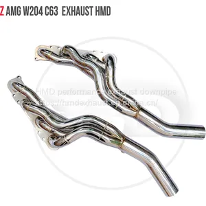 Exhaust Manifold Downpipe for Benz W204 C63 Car Accessories With Catalytic Converter Header Without Cat Pipe Whatsapp008613189999301 thumbnail-3