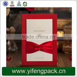 Chinese Handmade Fancy Wedding Invitation Card thumbnail-2