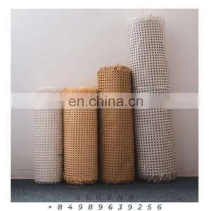 Vietnam Manufacturer Semi Bleached Square Rattan Cane Mesh Webbing for Making Furniture (Serena WS +84989638256) thumbnail-4