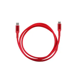 20W Nylon Braided Type C to Lightning Charging Cable C94 USB C PD Fast Charger for IPhone 13 Mini 13 Pro Max thumbnail-1