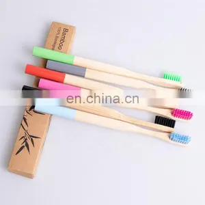 New Products Eco Friendly Round Handle Bamboo Toothbrush Manufacturer thumbnail-3