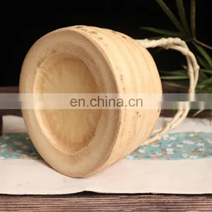 Luxury Wood Bowl Handmade Serving Tray Snack Food Fruit Wooden Dishes Plates Set for Dry Fruits Round Bamboo Root Hand Basket thumbnail-4