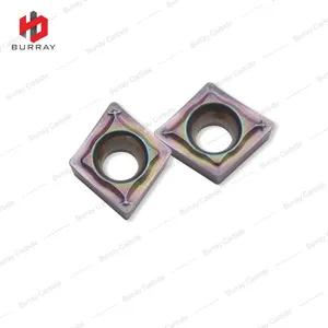 Single-sided CCMT060204-SM Turning Inserts for Semi Finishing and Finishing Positive Rake Low Cutting Forces thumbnail-2