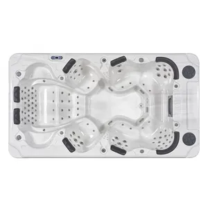 OEM Deluxe Large 8 Person Outdoor Spa In-ground Whirlpool Spa Tub thumbnail-2