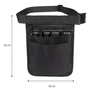 Tool Pouch With Waist Belt,Hardware Maintenance Thickened Oxford Cloth Small Tool Belt Pouch,Heavy Duty Tool Bag thumbnail-1