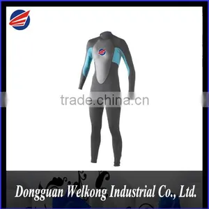 WATER SPORT EQUIPMENT WOMEN NEOPRENE BLIND STITCH SUPER FLEX LONG SLEEVE WETSUIT WITH BACK ZIP OPEN thumbnail-1