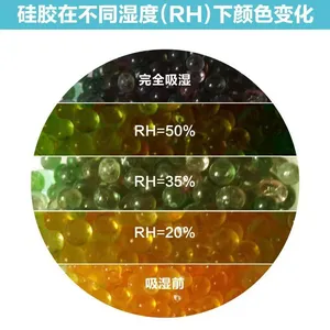 Orange Silica Gel 3-5mm Desiccant Beads Color-Changing Indicator Orange to Green thumbnail-3