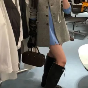 Trendy Famous Brand Leather Luxury Handbags Designer High Quality Customized Leather Tote Boston Bag Women Replicas Frosted thumbnail-5