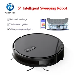 PUREROBO S1-Robot Vacuum Cleaner With APP & Remote Control 3 In 1 Wet Dry Mopping & Sweeping & Vacuum Dust 4 Cleaning Modes Real-time Mapping thumbnail-2