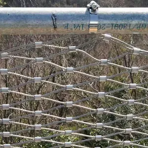 Stainless Steel Flexible Woven Safety Rope Net Is Used for Building High Air Anti-Fall Zoo Safety Fence thumbnail-5