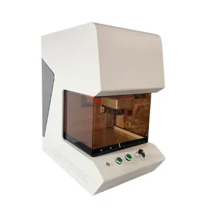 60w JPT Mopa Mini Enclosed Fiber Laser Marking Machine for Silver and Gold Cutting Jewelry Business thumbnail-1
