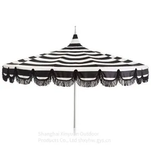 Garden Patio Umbrella, Sunumbrella Australian Pagoda Umbrella With Tassels for Sunshade thumbnail-3