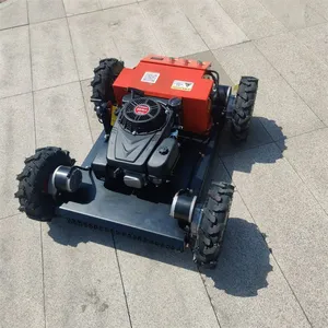 Industrial Single Cylinder Euro 5 Gasoline Engine Track-Mounted Remotely Controlled Forstmulcher Ferngesteuert Vigorun Farm thumbnail-2