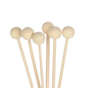 Customized Nature Thick Diameter Rattan Sticks OEM Diameter Wooden Ball for Reed Diffuser thumbnail-4