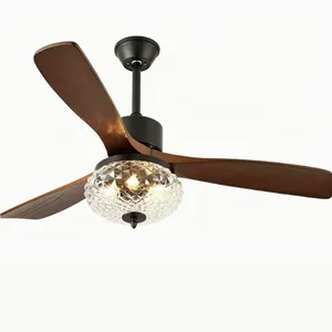 French Walnut Style Vintage Fan Light/dining Room Silent Ceiling Fan Light（Wechat:13510231336） thumbnail-1