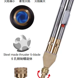 WT‑D2SA Self‑Igniting Dual‑Tip MAPP Torch 360° Two‑Way Swivel Aluminum Igniter Torch thumbnail-1