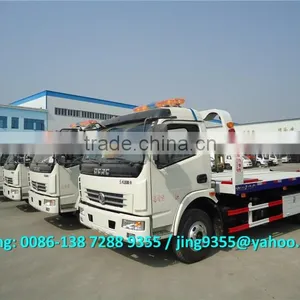 DFAC Euro III Towing Truck, 5600*2350mm Flatbed Tow Truck,cheap Tow Trucks for Sale thumbnail-3