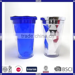 Hot Sell Customized Double Wall 16oz Cheap Price Plastic Tumbler Mug thumbnail-1