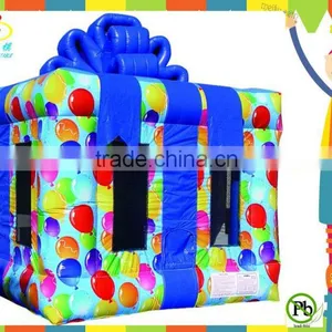 Popular Cheap 0.55 mm PVC Gifts Box Inflatable Bouncer for Kids thumbnail-2