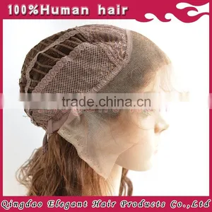 2015 Qingdao Elegant Virgin Hair Brazilian Hair Lace Front Wig With Side Bang thumbnail-4