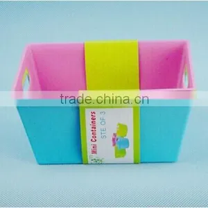 Plastic Organizer Color Storage Rectangle Storage Box thumbnail-2