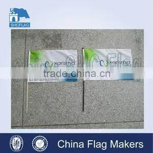 Any Custom Logo Hand Held Stick Flag thumbnail-1