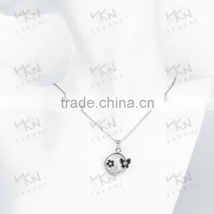 Factory Outlet White Gold Plated Necklaces / Tin Alloy 18k Necklace Chain thumbnail-6