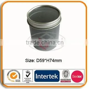 Round Tin Box With Clear Pvc Window thumbnail-1