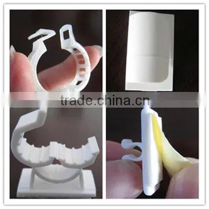 Plastic Adhesive Cable Holder Clip thumbnail-1