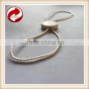 China Quality String Seal Tag, Hang Tag String, Garment Plastic Seal Tag Beige Seal Tag Metal Beads String Curtain thumbnail-4