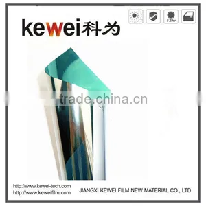 Kewei 1.52*30m Green Silver Glass Window Film for Architectual,decoration Function With High UV Rejection 99% thumbnail-1