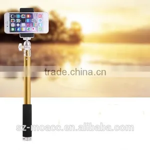 Crystal Interface Aluminum Selfie Stick With Bluetooth Shutter Button thumbnail-6