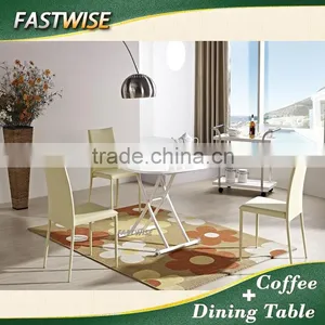 2 in 1 Extendable and Ajustable Dining Table for Dining Room Furniture thumbnail-1