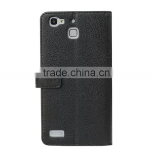 MMT PU Leather Case for Huawei Enjoy 5s Litchi Grain Anti Shock With Card Holder Frame Flip Wallet Case for Enjoy 5s thumbnail-3