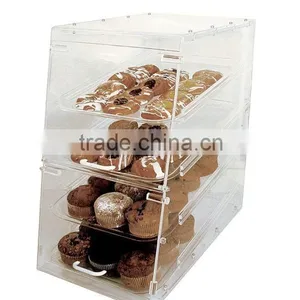 Acrylic Donut & Pastry Display Case - 3 Shelves - Rear Access - Bakery Cabinet thumbnail-1