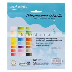 Mont Marte Watercolour Pencils 24pce thumbnail-2