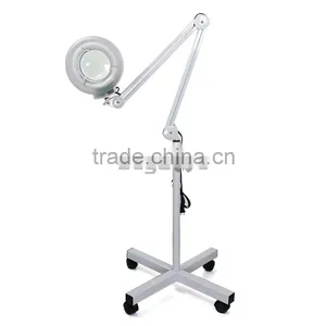 Pro 5X Diopter Rolling Stand Magnifying Lamp Beauty Tattoo Magnifier Adjustable thumbnail-4