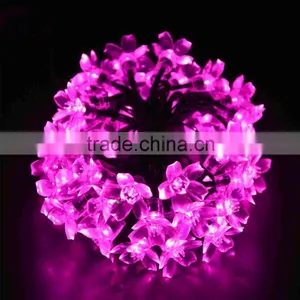 2016 Pink Color 100 Leds 10 Meters Flower Fairy Lights thumbnail-2