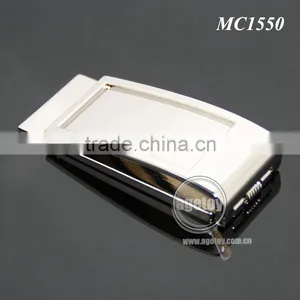 Promotional Metal Folding Square Shaped Blank Metal Spring Zinc Alloy Casting Money Clip thumbnail-6