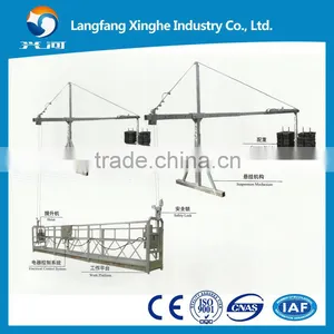800kg Hot Galvanized Suspended Access Platform / Zlp800 Aluminum Hanging Scaffolding / Ltd80 Hoist Gondola thumbnail-2