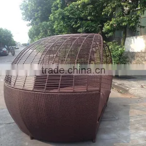 Hot Sale All Weather Wicker Rattan Pool Side Sunbed Lounge Furniture Outdoor Furniture thumbnail-3